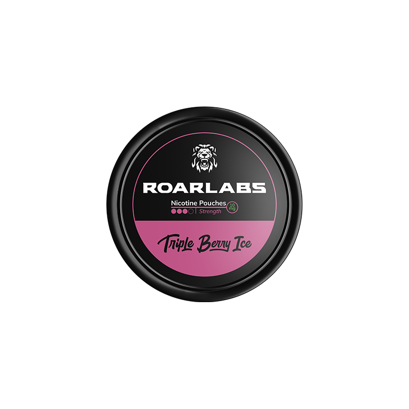 Buy 10mg Roarlabs Triple Berry Ice Nicotine Pouch - 20 Pouches | Express Highs UK