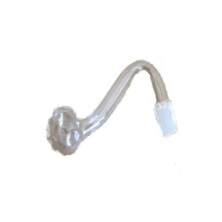 Buy 10 x S Shape 55mm Hook Polish Glass Pipe - GP126 | Express Highs UK