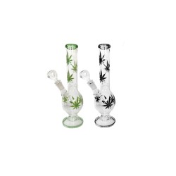 Buy 3 x 12" Leaf Design Glass Bong - GB45-GB46-GB47 | Express Highs UK