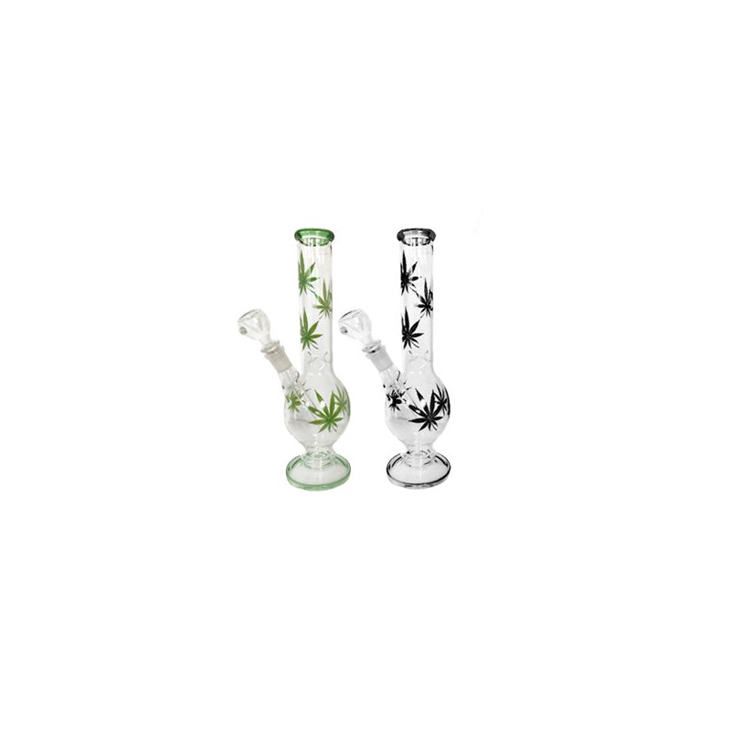 Buy 3 x 12" Leaf Design Glass Bong - GB45-GB46-GB47 | Express Highs UK