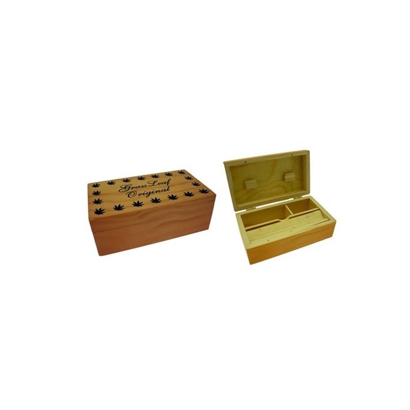 Buy Grass Leaf Original Medium Wooden Storage Box | Express Highs UK