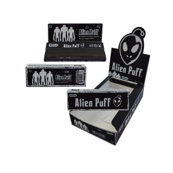 Buy Alien Puff 1 1-4 Size Black Rolling Papers 25 Booklets (HP2125) | Express Highs UK