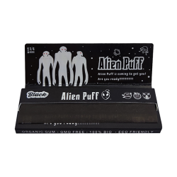 Buy Alien Puff 1 1-4 Size Black Rolling Papers 25 Booklets (HP2125) | Express Highs UK