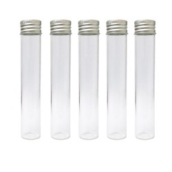 Buy Empty Glass Tube Joint Container - With Silver Cap | Express Highs UK