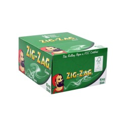 Buy 50 Zig-Zag Green King Size Rolling Papers | Express Highs UK