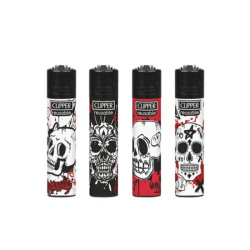 Buy 40 Clipper CP11RH Classic Graffiti Skulls Flint Lighters - CL3C1626 | Express Highs UK