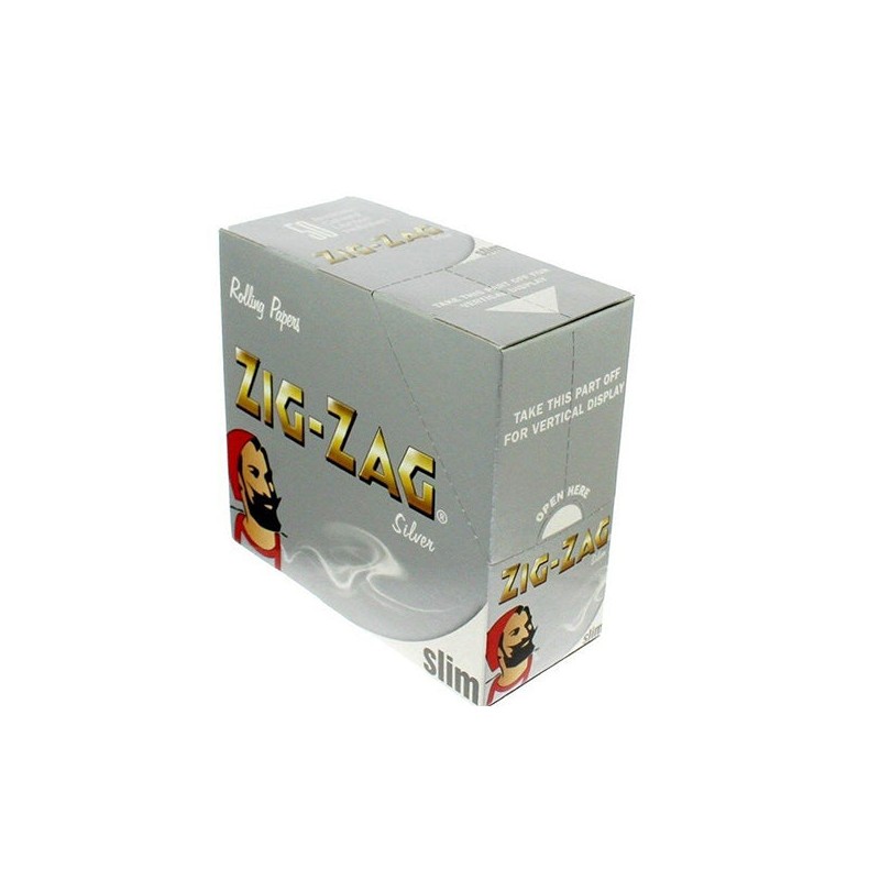 Buy 50 Zig-Zag Silver King Size Slim Rolling Papers | Express Highs UK