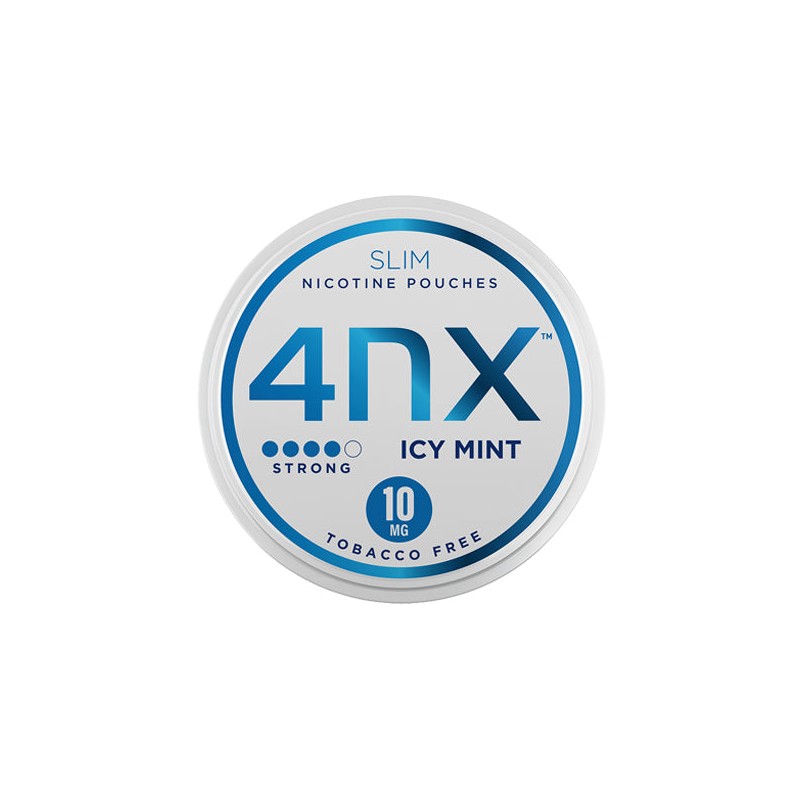 Buy 4NX 10mg Icy Mint Slim Nicotine Pouches 20 Pouches | Express Highs UK