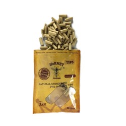 Buy 7mm Brown Hornet Natural Unrefined Pre-Rolled Rolling Tips | Express Highs UK