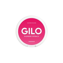 Buy 20mg GILO Nicotine Pouch Raspberry Biteback - 20 Pouches | Express Highs UK