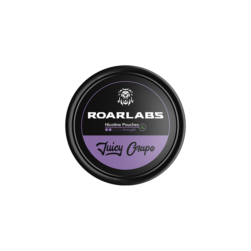 Buy 6mg Roarlabs Juicy Grape Nicotine Pouch - 20 Pouches | Express Highs UK