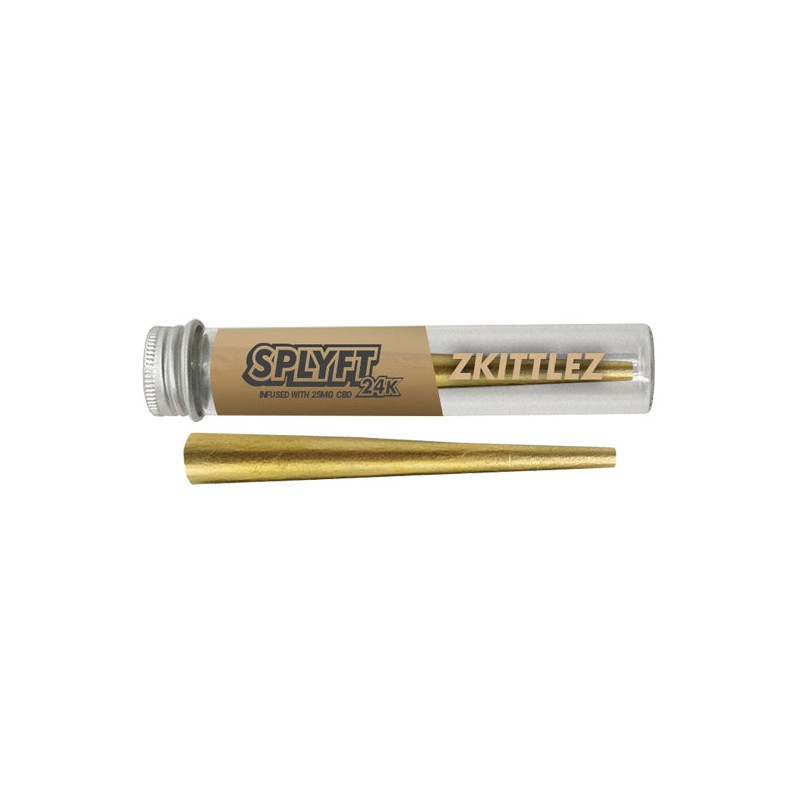 Buy SPLYFT 24K Gold Edition 25mg CBD Infused Cones  Zkittlez | Express Highs UK