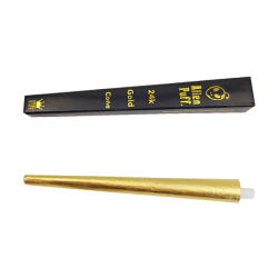 Buy 9 Alien Puff Black & Gold King Size Pre-Rolled 24K Gold Cones ( HP194AP ) | Express Highs UK