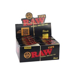 Buy 50 Raw Black Standard Classic Tips | Express Highs UK