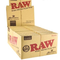 Buy 24 Raw Classic King Size Slim Rolling Papers + Tips (Connoisseur) | Express Highs UK