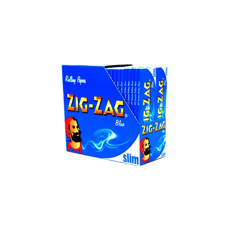 Buy 50 Zig-Zag Blue Slim King Size Rolling Papers | Express Highs UK