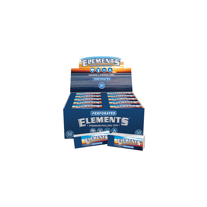 Buy 50 Elements Premium Rolling Tips - Perforated | Express Highs UK