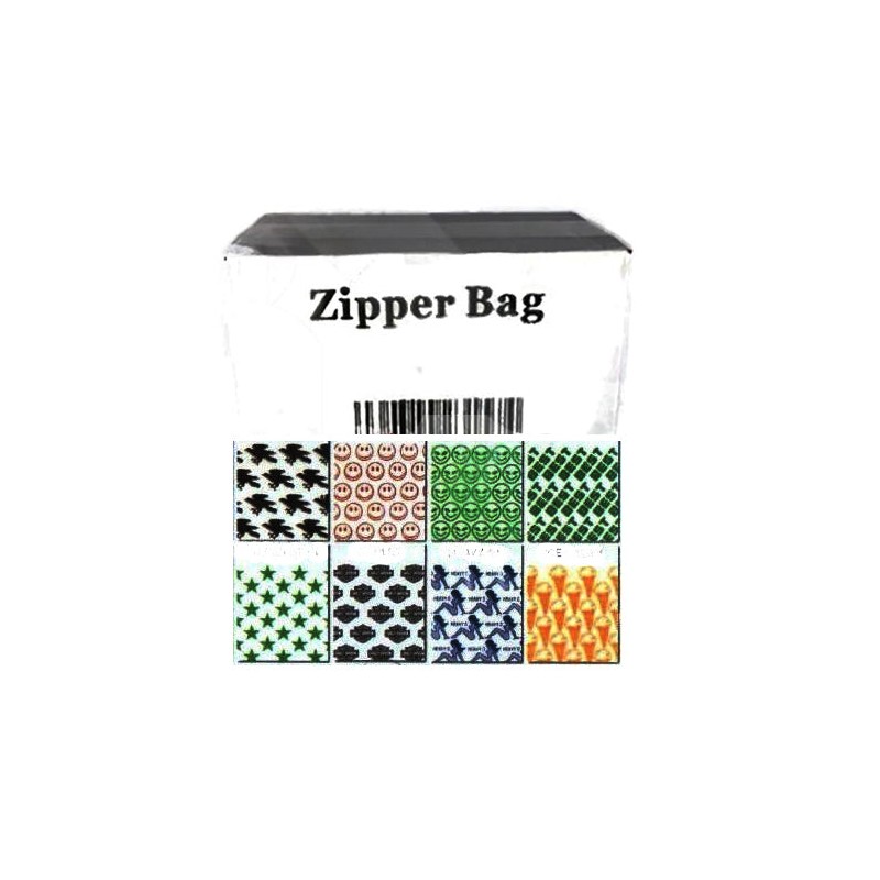 Buy 5 x Zipper Branded 2 x 2 Printed Baggies | Express Highs UK