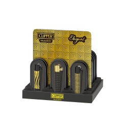 Buy 12 Clipper CMP11 Metal Large Flint Elegant Lighters - CM3S146UKX | Express Highs UK