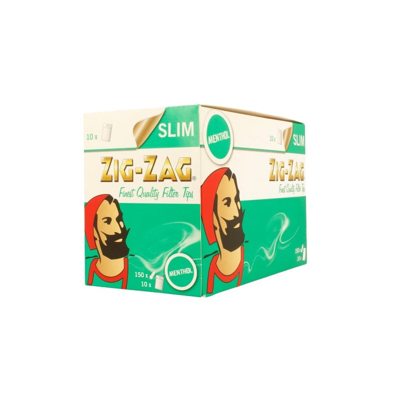 Buy 150 Zig-Zag Menthol Filter Tips - Pack of 10 Bags | Express Highs UK