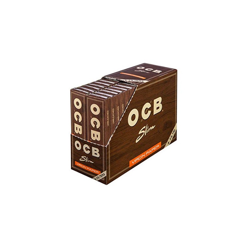 Buy 32 OCB King Size SLIM Virgin Papers + TIPS | Express Highs UK