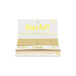 Buy 33 Alien Puff White & Gold King Size Unbleached Brown Rolling Papers ( HP109 ) | Express Highs UK