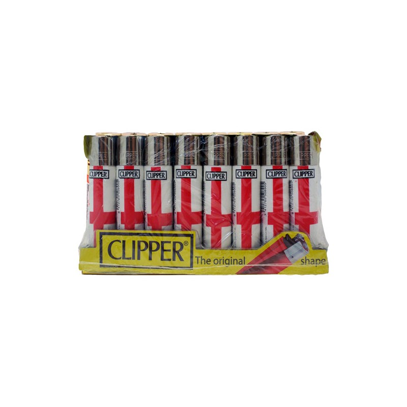 Buy 40 Clipper CP11RH Classic Flint England Flag Lighters - CL5C048UKH | Express Highs UK