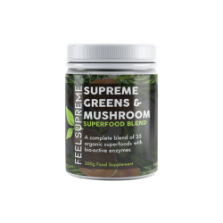 Buy Feel Supreme Supreme Greens & Mushroom Superfood Blend - 300g | Express Highs UK