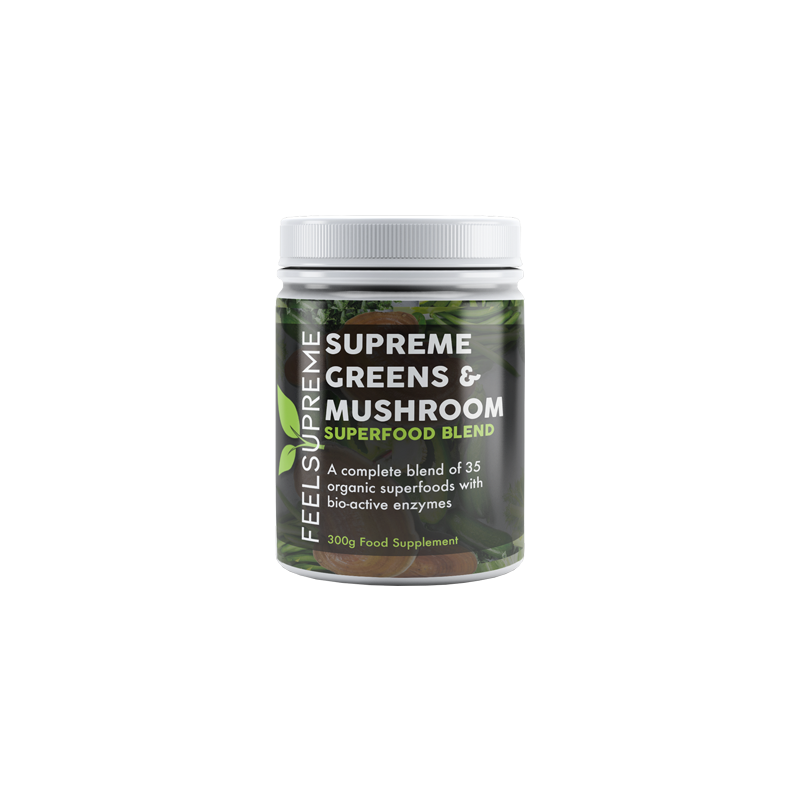 Buy Feel Supreme Supreme Greens & Mushroom Superfood Blend - 300g | Express Highs UK