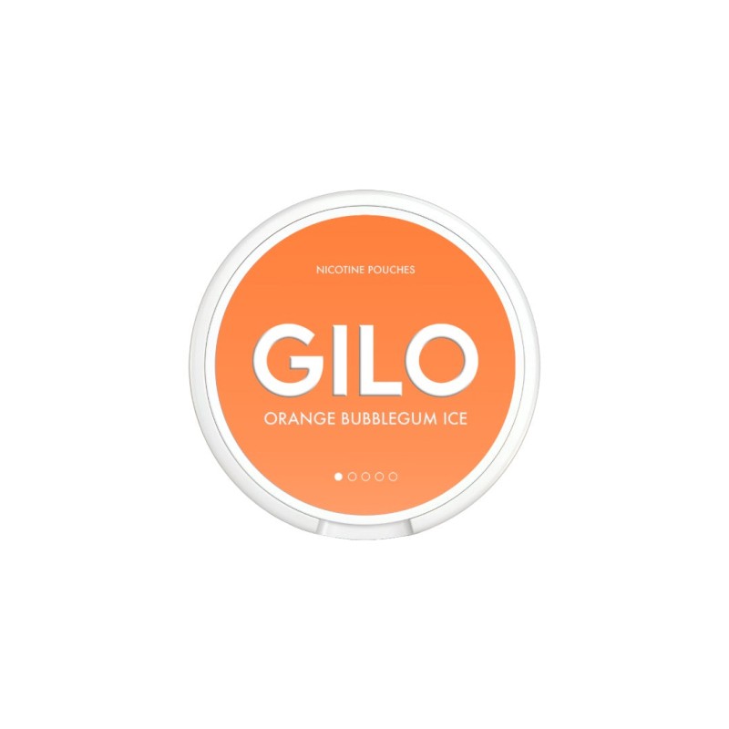 Buy 4mg GILO Nicotine Pouches Orange Bubblegum Ice - 20 Pouches | Express Highs UK