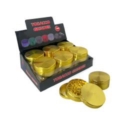 Buy 3 Parts Silver Metal Tobacco Grinder - PH6908-Gold | Express Highs UK