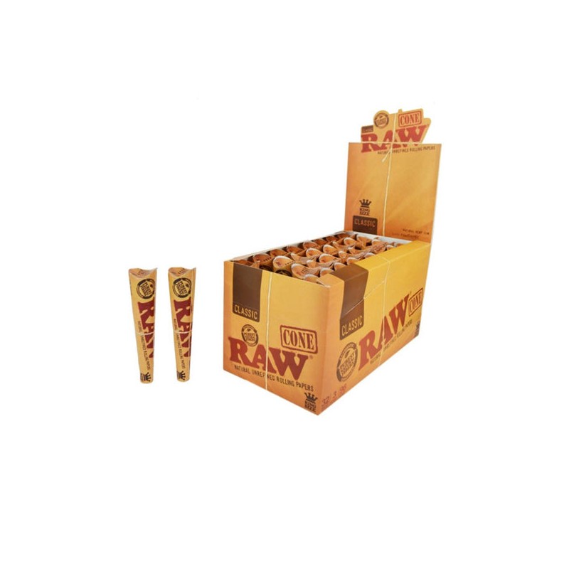 Buy 6 x 32 RAW Classic Natural 1 Pre-Rolled Cones | Express Highs UK