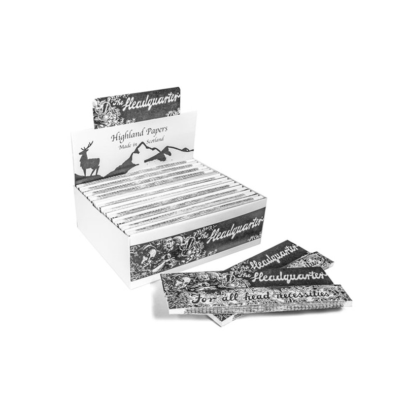 Buy 24 Highland Headquarters King Size Rolling Paper & Tips | Express Highs UK