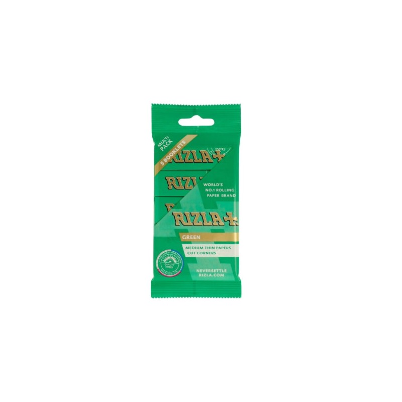 Buy 5 Pack Green Regular Rizla Rolling Papers (Flow Pack) | Express Highs UK