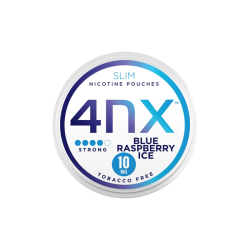 Buy 4NX 10mg Blue Raspberry Ice Slim Nicotine Pouches - 20 Pouches | Express Highs UK