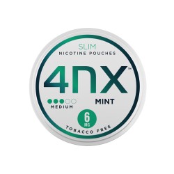 Buy 4NX 6mg Mint Slim Nicotine Pouches 20 Pouches | Express Highs UK