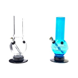 Buy 8" Mixed Colour Plain  Acrylic Bong - FB 0239 | Express Highs UK