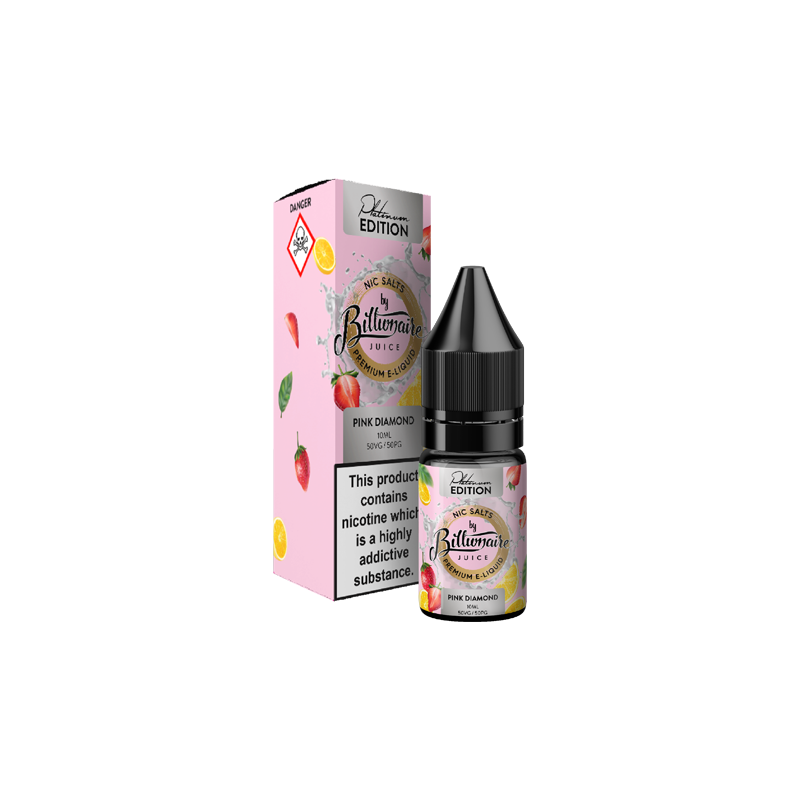 Buy 20mg Billionaire Juice Platinum Edition 10ml Nic Salts (50VG/50PG) | Express Highs UK