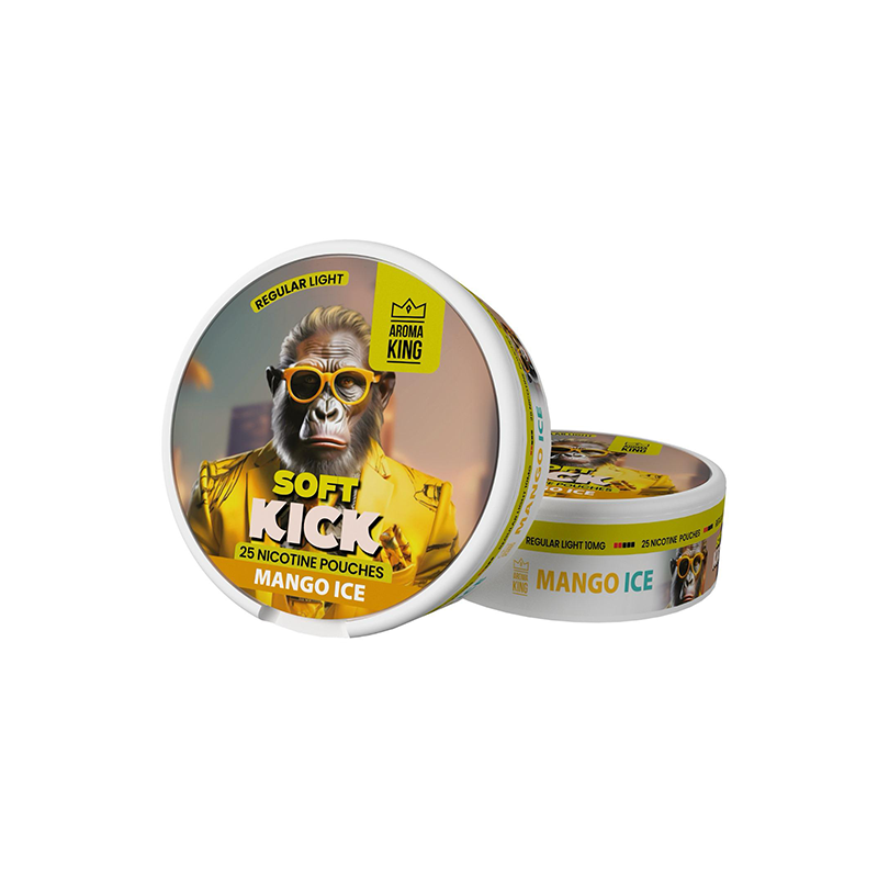 Buy 10mg Aroma King Soft Kick Nicotine Pouches - 25 Pouches | Express Highs UK