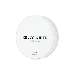 Buy 8mg Kelly White Slim Medium Sweet Peach Nicotine Pouches - 20 Pouches | Express Highs UK
