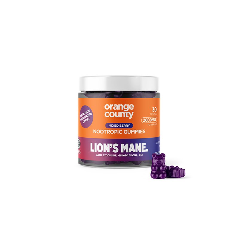 Buy Orange County 2000mg Lion's Mane Gummies  - 30 Pieces | Express Highs UK