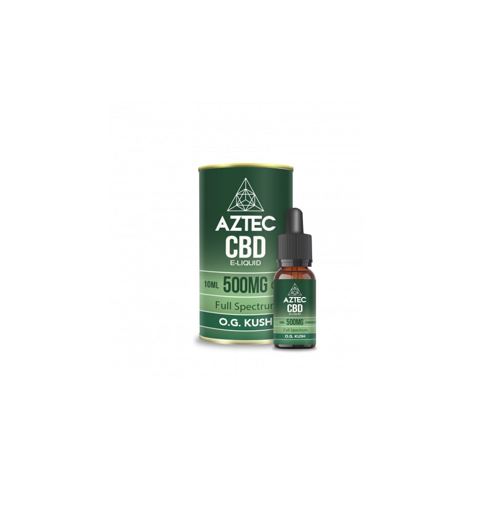 Buy Aztec CBD 500mg CBD Vaping Liquid 10ml (50PG/50VG) | Express Highs UK