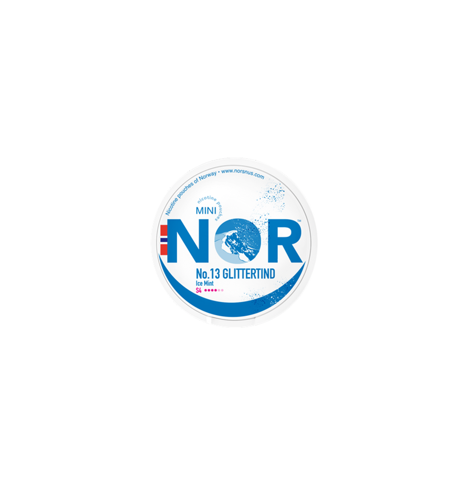 Buy 14mg NOR Mini Glittertind Nicotine Pouches - 20 Pouches | Express Highs UK