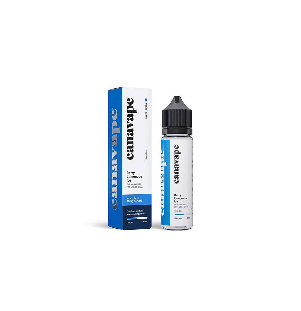 Canavape 1250mg CBD + CBG  E-liquid 50ml (Various VG/PG Ratios)