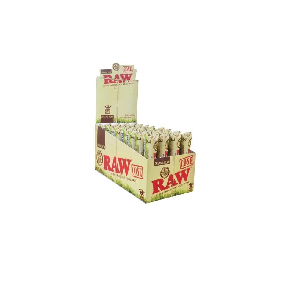 3 x 32 RAW Organic Hemp King Sized Pre-Rolled Cones
