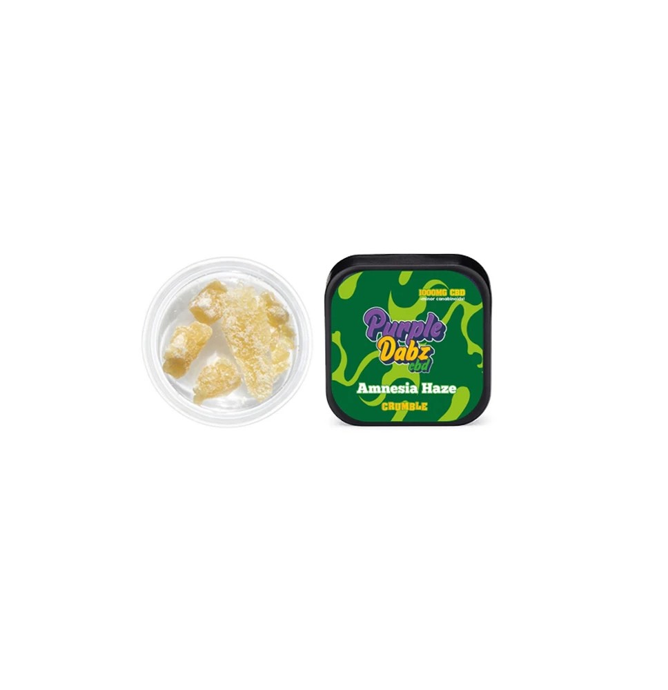 Purple Dabz by Purple Dank 1000mg CBD Crumble - Amnesia Haze (BUY 1 GET 1 FREE)