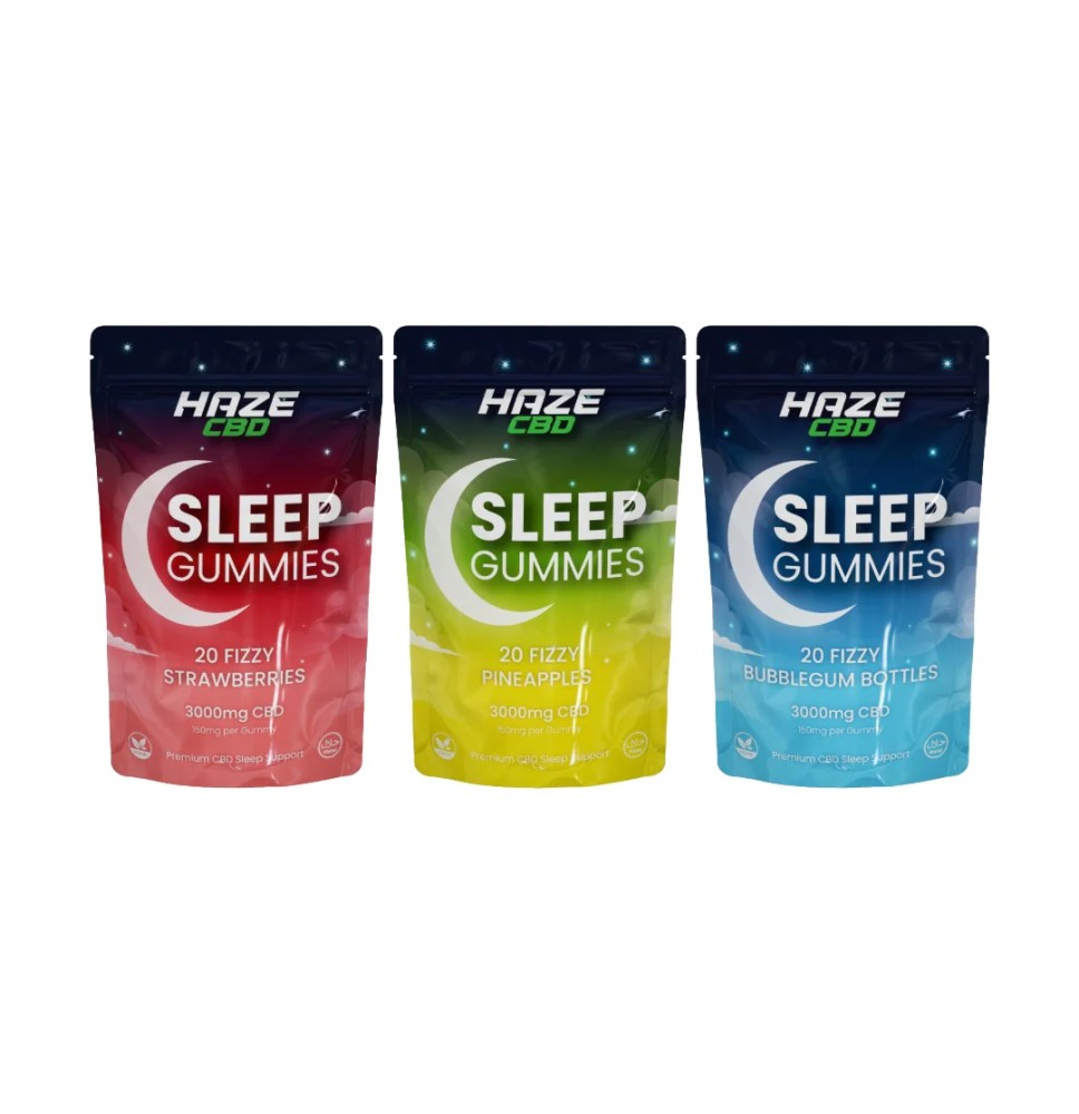 3000mg Haze CBD Sleep Night Gummies - 20 Pcs