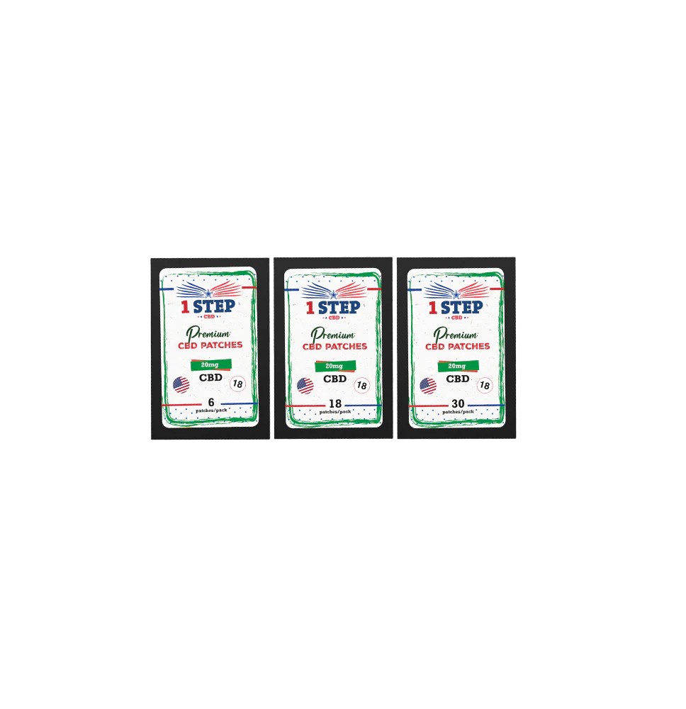 1 Step CBD 20mg CBD Patches
