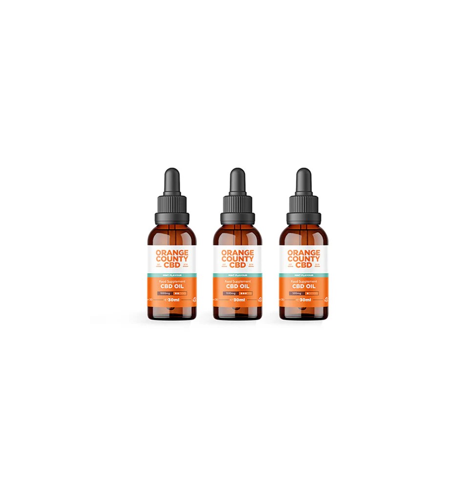 Orange County CBD 500mg Flavoured Tincture Oil 30ml