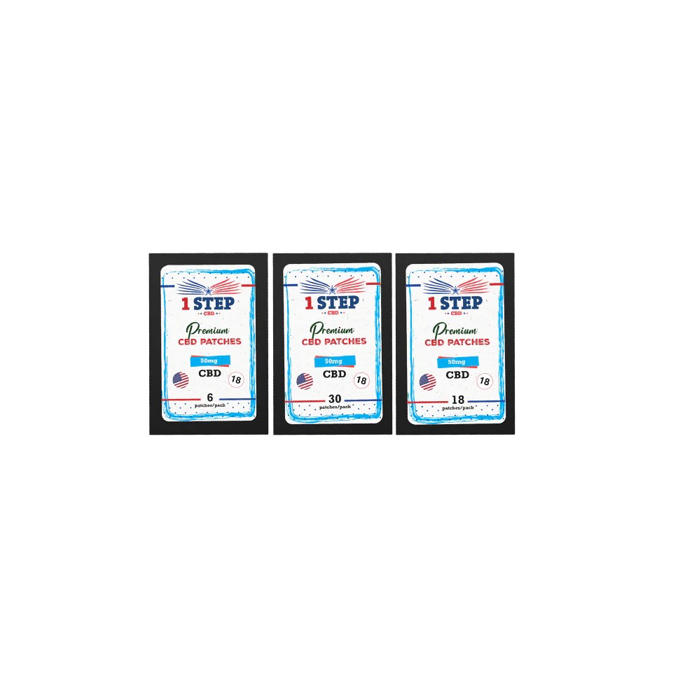 1 Step CBD 50mg CBD Patches